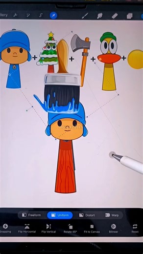 I made Sprunki Sleepy Bird Pocoyo with Emojimixing art #emoji #emojimix #pocoyo #sprunkioc