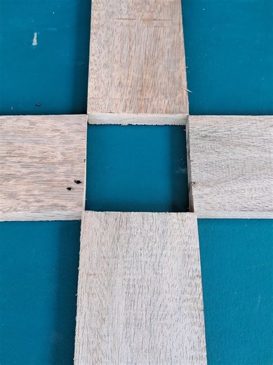 How to measure 4 way connection #DIY #Woodworking #Tips