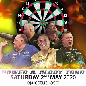 A very exciting announcement today: Epic is set to host Norwich's very first Darts: Power & Glory tour on Saturday 2nd May! The Power & Glory Tour is your chance to witness the greatest darts players in the world competing in a cash-prize exhibition match right here in the heart of East Anglia featuring darts legends: Bobby George, Scott Mitchell, Peter Manley, Darryl Fitton and Kevin Painter with live comedy from TV personality & comedian Ricky Grover! Tickets are £15 standing, £21 unallocated
