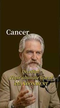 Decoded: Their ultimate fear of ABANDONMENT. #cancer #zodiacsigns #astrology #relationshipadvice
