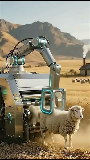 The Robotic Shearer: A Glimpse of Tomorrow’s Farms #shorts #viralshorts