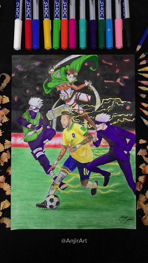 Neymar x Anime Drawing Compilation