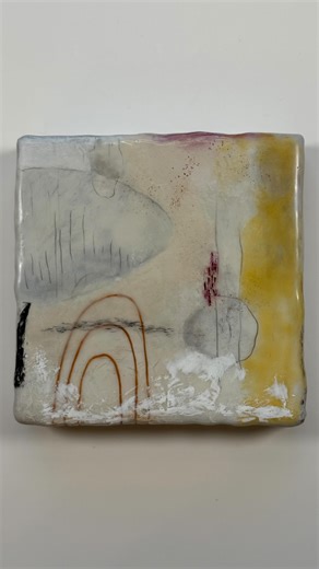 Laura LaRue on Instagram: "Sometimes damage during shipping is unavoidable but one of the great things about encaustic is that usually it can be repaired without too much hassle. I was able to fix up this Little Old Lady and will ship her back good as new to her new home! . . . #damagedart #paintingrepair #chippedencaustic #encaustic #encausticart #encausticpainting #paintingwithwax #abstractart #affordableart #contemporaryart #chicagoartist #emergingartist #artcollector #intuitiveart #originala