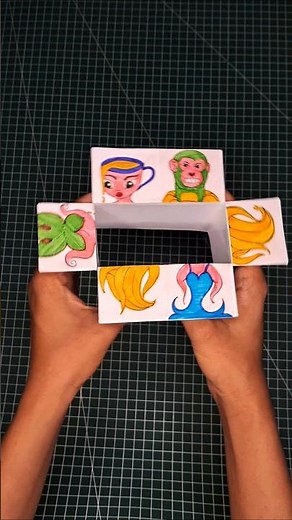 DIY Cute Emojis☕️🐒 #ballerinacappuccina #art #diy #cute #craft #shorts #viral #emoji #animals #love