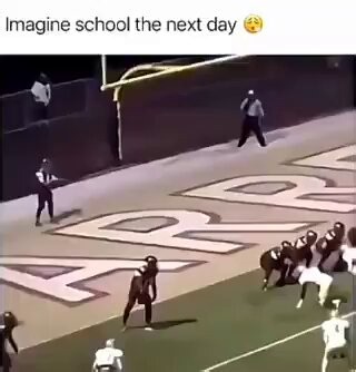 The freshman punter was called up to varsity during the homecoming game and this happens.