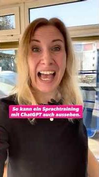 So kann ein Sprachtraining mit ChatGPT auch aussehen