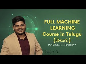what is regression ? | complete machine learning course in Telugu | part 6