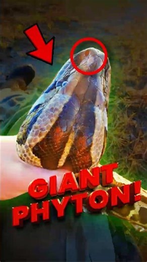 🐍 Did He Just Catch the Arnold Schwarzenegger of Pythons? 💪 #shorts #phyton