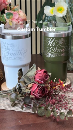 💘 Him & Her, made to match. That “Wait… you MADE this for us?” moment hits every time. ✨ Engraved names, matching designs — personalized tumblers that truly stand out. Made easy with the xTool F2: clean engraves, premium details. 👉 Tap the link to see what you can create: https://social.xtool.com/4qK1izL #xTool #xToolMade #xToolF2 #LaserEngraving #IRLaser #ValentinesGift #PersonalizedGift #CustomGift #CouplesGift #CustomTumblers #Tumbler #SmallBusinessTools #MakerCommunity | xTool