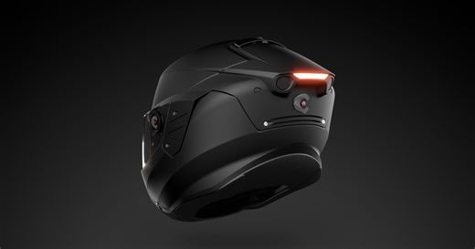 This AI motorcycle helmet promises 100% blind-spot elimination