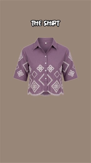 The Outfit 💜 | Purple embroidered shirt look #ootd #indowestern #shorts #outfitinspo