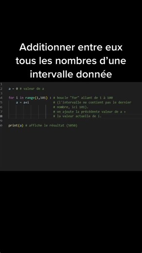 Part.3 PYTHON | Petite utilisation de la boucle « for », qui est une boucle itérative :)