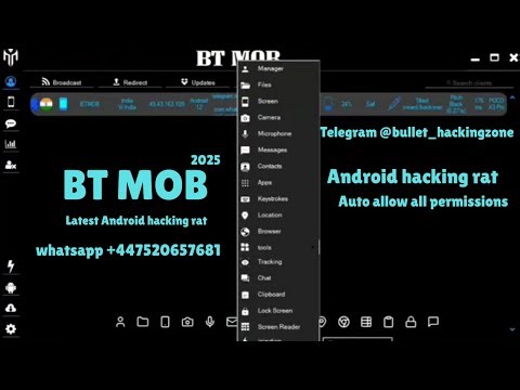 Auto FUD | auto allow permissions | BTMOB Contact @bulllet_hackingzone| bt mob v4.0 |android hacking