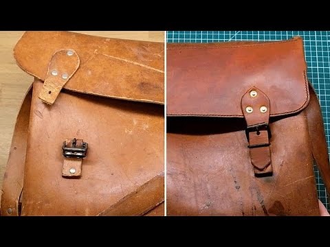 Restoring a leather work bag / restoration