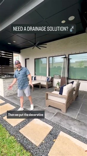 Backyard Drainage Solution? #remodelingexperts #outdoordesign