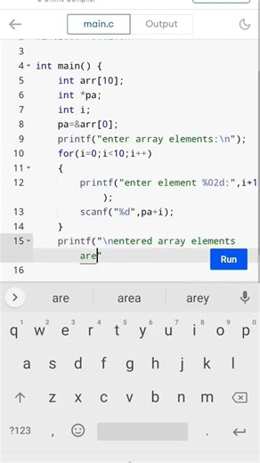 C Program to Read Array Elements and Print Value with Address | Pointer c program to print array#yt