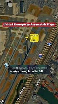 United Flight 1041 Declares Emergency 🚨 Asymmetric Flap Issue ✈️ Safe Landing After Fuel Burn 🔥