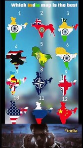 Which India Map Is The Best? 🇮🇳 | Choose Your Favorite India Map Challenge 2025 | #Shorts #map