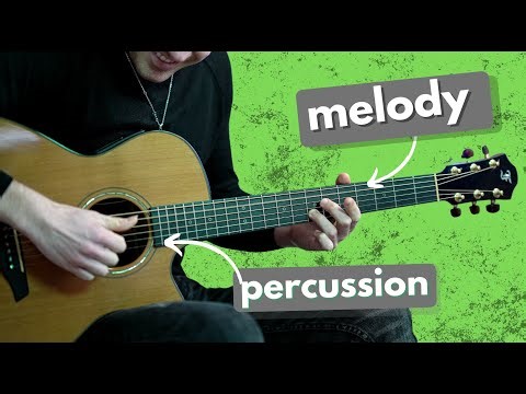 Beautiful Percussive Melody on Fingerstyle Guitar