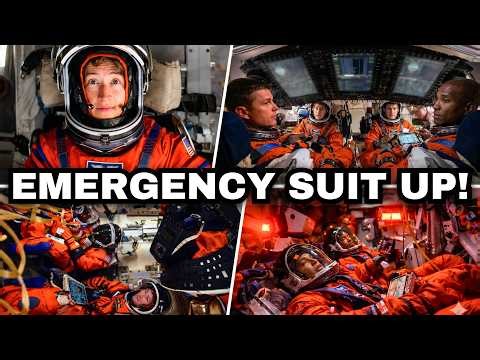 Emergency Protocol Hours Before Lunar Flyby — Artemis II Crew Suits Up