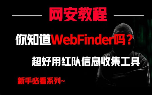 你知道Webfinder吗？一款超好用红队信息收集工具
