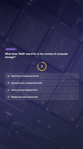 What does 'RAID' stand for in the context of computer storage? 🧠 #technology #shorts