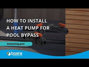 How to install a bypass between the heat pump and a swimming pool?