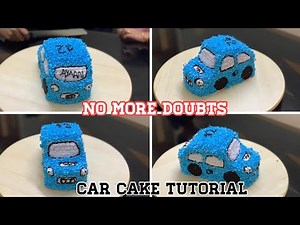 Car cake Demonstration || How to make Homemade car cake step by step|| Easy car cake tutorial || #36