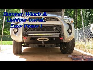 Southern Style Off Road Bumper, Smitty Built Winch, Rigid Light bar install on a Toyota G5 4Runner