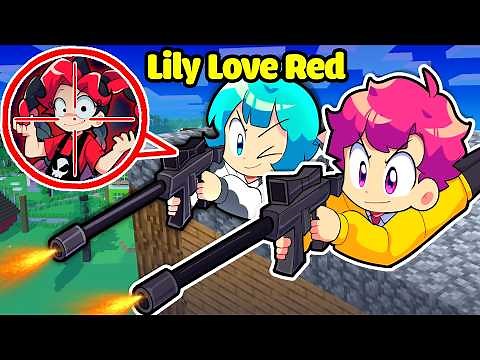 Hiha Hunting for Lily Love Red in Minecraft?! 😱😣