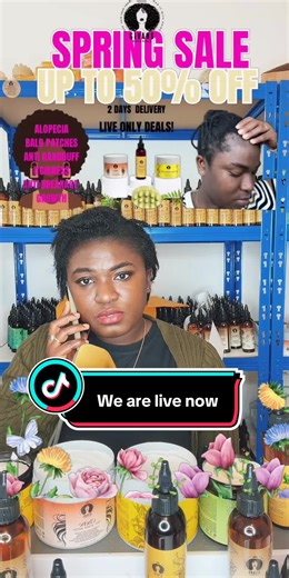 We are going live now. Come join us #tiktoklive #tiktokmadebuythis #givansnaturals #fyp