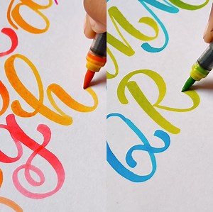 Let's write the Alphabet in Calligraphy ! 🌈🖍️🤩 | Simple