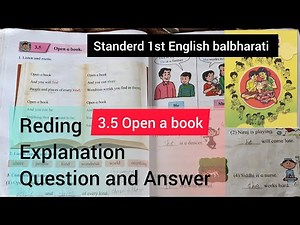 3.5 Open a book | English | First standard story 3.5 Open a book | english #English#standerd1st#1st