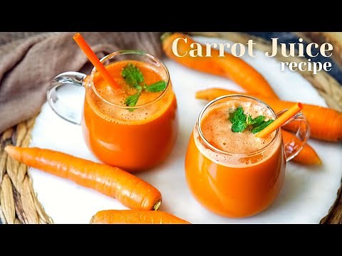 Carrot Juice Recipe (Juicer Vs Blender) How to Make Carrot Juice At Home