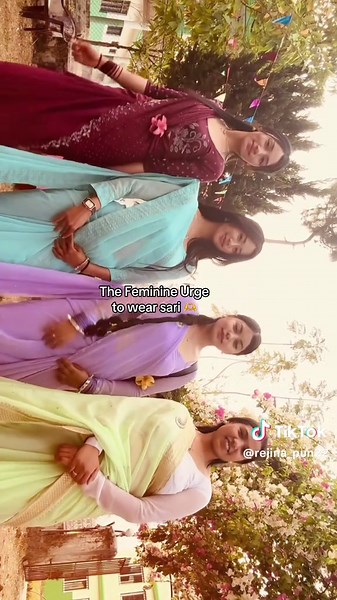 The Feminine Urge to Wear a Sari: Embracing Tradition