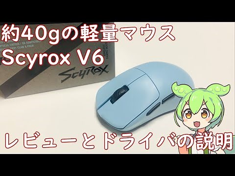 【マウス】40gのコスパ良しマウス Scyrox V6 レビュー【ドライバ設定も軽く説明】