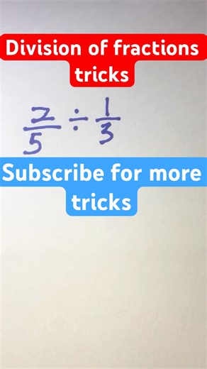 99% of students fail this division of fractions ( using the KCF Factor)