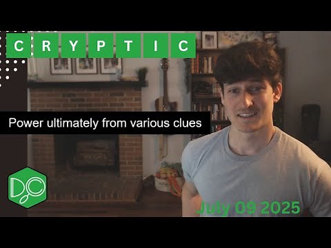 Daily Crypticle Clue - Day 251 - Power ultimately from various clues