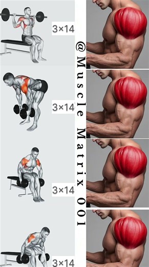4 Exercises for Massive Shoulders | Complete Deltoid Workout💪🏻 #ShoulderWorkout #Bodybuilding #Delts