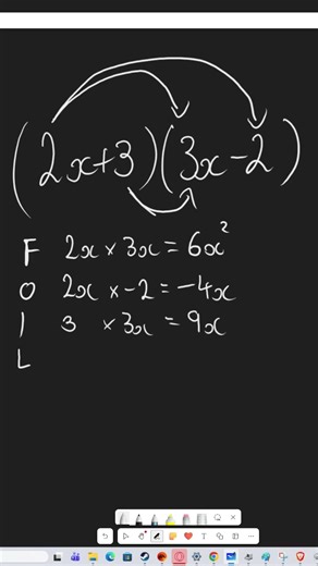 FOIL Method for Expanding Brackets (GCSE / A Level Maths) #Shorts
