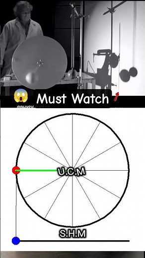 Uniform Circular Motion and Simple Harmonic Motion | #shorts #experiment #physics