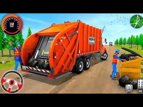 Garbage Trash Truck Realistic Simulator 3D | kachra uthane wala game |Android Gameplay