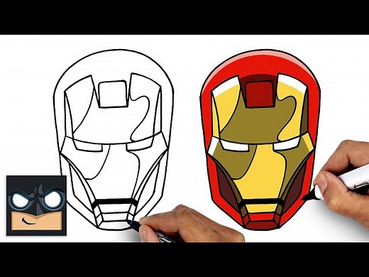 How to Draw Iron Man | Step by Step Art Lesson for Beginners - Videos For Kids