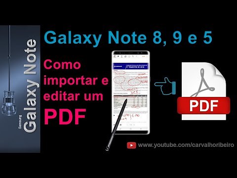 Tutorial Samsung Note | Como editar um documento PDF ?
