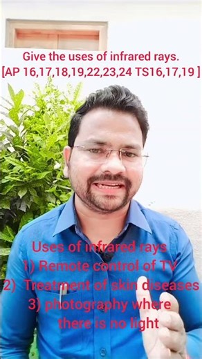 Uses of infrared rays.