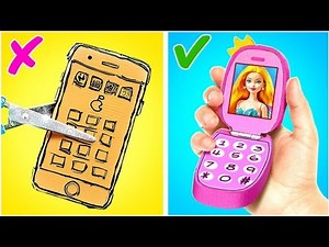 Barbie Craft Hack! 🎀🛠️ DIY Mini Things for Your Doll 💖 #crafts #barbie