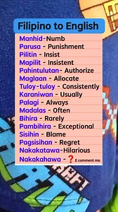 Tagalog Vocabulary Tagalog Words Learn Tagalog Expanding Your Tagalog Vocabulary: Useful Words & Phrases | John Ines Mina