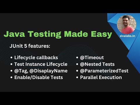 Java Testing Made Easy: Quick tour of most commonly used JUnit 5 features