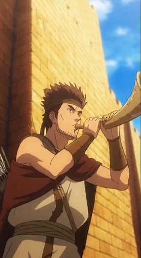 The Walls of Jericho Fall 🎺🔥 | Bible Anime Short #anime #biblestories #bibleinanime