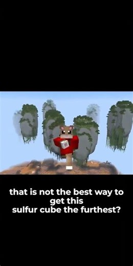 What is the farthest you can hit a Sulfur Cube in Minecraft?